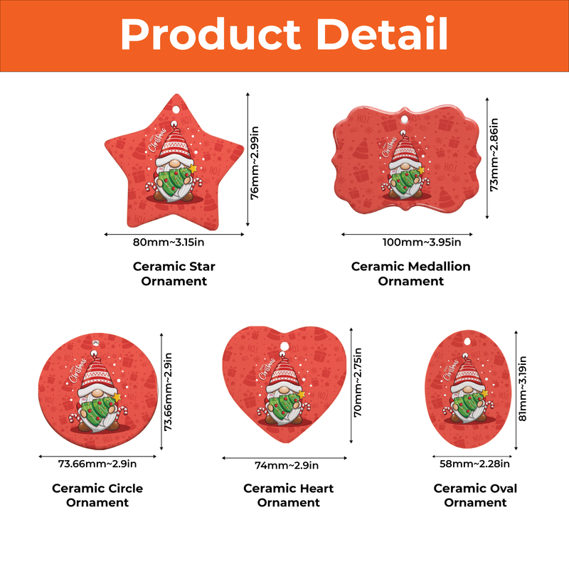 Ceramic Ornament Details - Corgi Merch