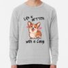 ssrcolightweight sweatshirtmensheather greyfrontsquare productx1000 bgf8f8f8 27 - Corgi Merch
