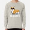 ssrcolightweight sweatshirtmensoatmeal heatherfrontsquare productx1000 bgf8f8f8 - Corgi Merch