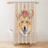 urshower curtain closedsquare1000x1000.1 9 - Corgi Merch